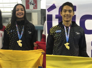 Samir y Stefanía Natación