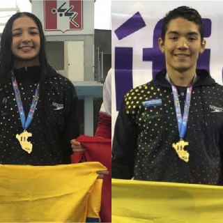 Samir y Stefanía Natación