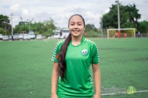 María José Rojas jugadora más joven del Deportivo Pereira