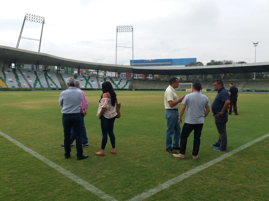 Visita al estadio Centenario de Armenia para el Preolímpico 2020