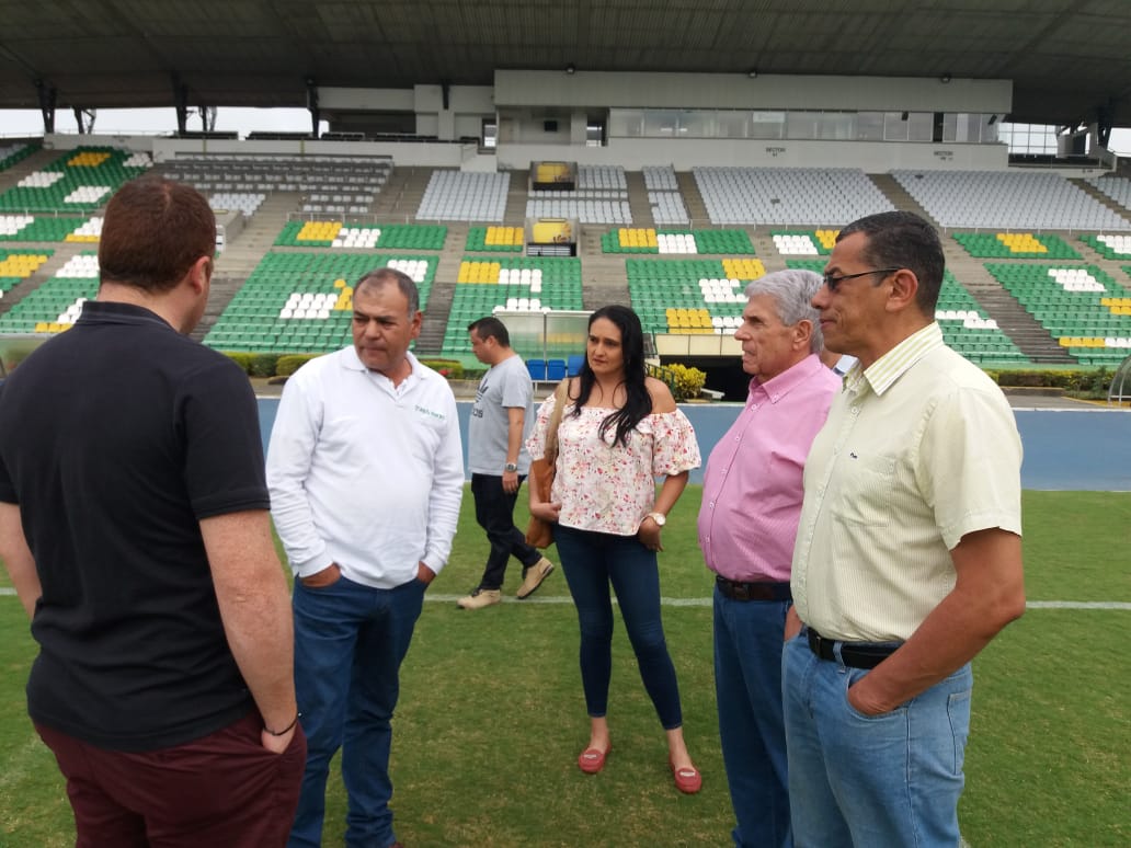 Visita al estadio Centenario de Armenia para el Preolímpico 2020