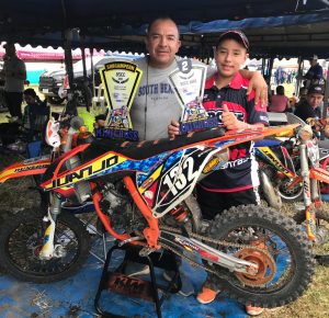 Juan José Giraldo en latinoamericano de minicross