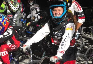 Silvana Muñoz en la pista de Houston