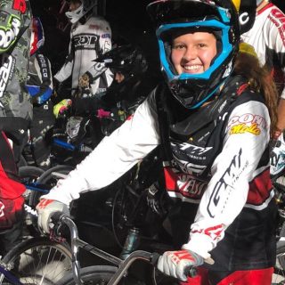 Silvana Muñoz en la pista de Houston