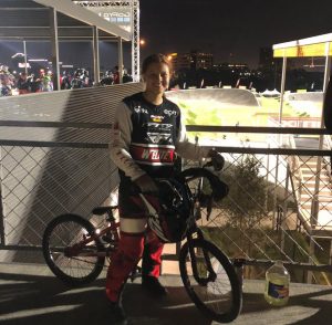 Silvana Muñoz en la pista de Houston