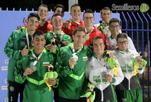Semilleros Deportivos / Natación Carreras / Juegos Nacionales / Juan Pablo botero, David Arias, Sebastián Berrío y Samir Junior Franco
