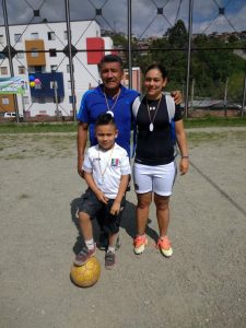 Viviana García y familia